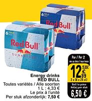 Promotions Energy drinks red bull - Red Bull - Valide de 14/05/2024 à 18/05/2024 chez Cora