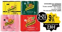 Promotions Limonades ou - of tonics schweppes - Schweppes - Valide de 14/05/2024 à 18/05/2024 chez Cora