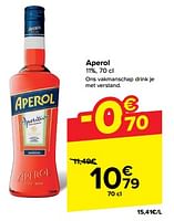 Promoties Aperol - Aperol - Geldig van 15/05/2024 tot 28/05/2024 bij Carrefour