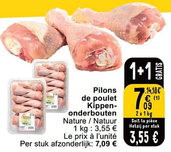 Promotions Pilons de poulet kippen - onderbouten - Produit maison - Cora - Valide de 14/05/2024 à 18/05/2024 chez Cora