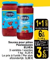 Promotions Sauces pour pâtes pastasauzen elvea - Elvea - Valide de 14/05/2024 à 18/05/2024 chez Cora