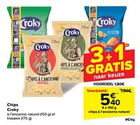 Promoties Chips à l`ancienne naturel - Croky - Geldig van 15/05/2024 tot 28/05/2024 bij Carrefour