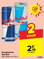 Promoties Energiedrank red bull - Red Bull - Geldig van 15/05/2024 tot 28/05/2024 bij Carrefour