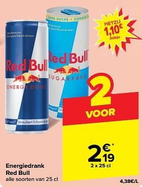 Promoties Energiedrank red bull - Red Bull - Geldig van 15/05/2024 tot 28/05/2024 bij Carrefour