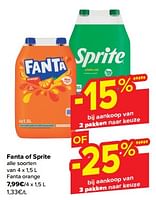Promoties Fanta orange - Fanta - Geldig van 15/05/2024 tot 28/05/2024 bij Carrefour
