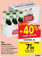 Promoties Flessen bier - Stella Artois - Geldig van 15/05/2024 tot 28/05/2024 bij Carrefour