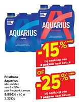 Promoties Frisdrank aquarius - Aquarius - Geldig van 15/05/2024 tot 28/05/2024 bij Carrefour