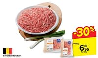 Promoties Gehakt varken kalf - Huismerk - Carrefour  - Geldig van 15/05/2024 tot 28/05/2024 bij Carrefour