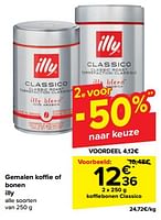Promoties Koffiebonen classico - Illy - Geldig van 15/05/2024 tot 28/05/2024 bij Carrefour