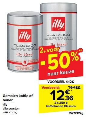 Promoties Koffiebonen classico - Illy - Geldig van 15/05/2024 tot 28/05/2024 bij Carrefour