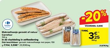 Promoties Makreelhaasje gerookt of natuur carrefour - Huismerk - Carrefour  - Geldig van 15/05/2024 tot 28/05/2024 bij Carrefour
