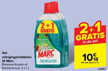 Promoties Set reinigingsmiddelen st marc - St Marc - Geldig van 15/05/2024 tot 27/05/2024 bij Carrefour