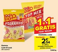 Promoties Snoepjes foammmies aardbei citroen - Look-O-Look - Geldig van 15/05/2024 tot 28/05/2024 bij Carrefour