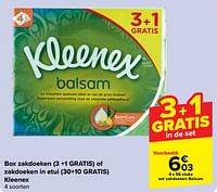 Promoties Set zakdoeken balsam - Kleenex - Geldig van 15/05/2024 tot 27/05/2024 bij Carrefour