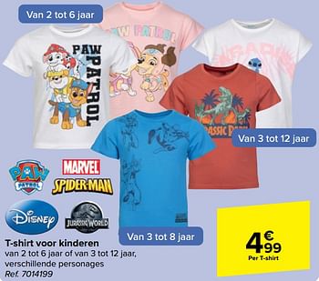 Promoties T shirt voor kinderen - Huismerk - Carrefour  - Geldig van 15/05/2024 tot 27/05/2024 bij Carrefour