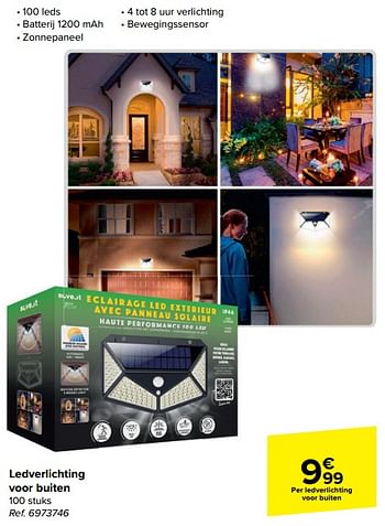 Promoties Ledverlichting voor buiten - Huismerk - Carrefour  - Geldig van 15/05/2024 tot 27/05/2024 bij Carrefour