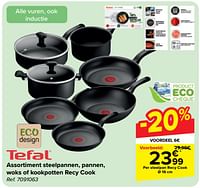 Promoties Steelpan recy cook - Tefal - Geldig van 15/05/2024 tot 27/05/2024 bij Carrefour