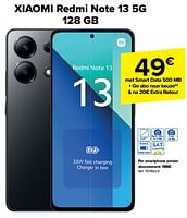 Promoties Xiaomi redmi note 13 5g 128 gb - Xiaomi - Geldig van 15/05/2024 tot 27/05/2024 bij Carrefour