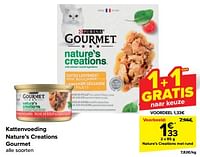 Promoties Kattenvoeding nature`s creations gourmet - Purina - Geldig van 15/05/2024 tot 27/05/2024 bij Carrefour