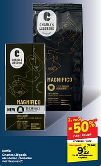 Koffiecapsules magnifico-Charles Liegeois
