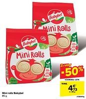 Promoties Mini rolls babybel - Babybel - Geldig van 15/05/2024 tot 27/05/2024 bij Carrefour