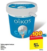 Promoties Volle yoghurt natuur oikos danone - Danone - Geldig van 15/05/2024 tot 27/05/2024 bij Carrefour