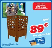 Promoties Vuurschaal red devils - Huismerk - Carrefour  - Geldig van 15/05/2024 tot 27/05/2024 bij Carrefour