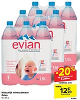 Promoties Natuurlijk mineraalwater evian - Evian - Geldig van 15/05/2024 tot 27/05/2024 bij Carrefour