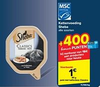 Promoties Paté met kalfsvlees classics - Sheba - Geldig van 15/05/2024 tot 27/05/2024 bij Carrefour