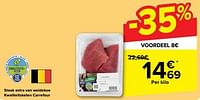Promoties Steak extra van weidekoe kwaliteitsketen carrefour - Huismerk - Carrefour  - Geldig van 15/05/2024 tot 27/05/2024 bij Carrefour