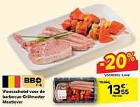 Promoties Vleesschotel voor de barbecue grillmaster meatlover - Huismerk - Carrefour  - Geldig van 15/05/2024 tot 27/05/2024 bij Carrefour