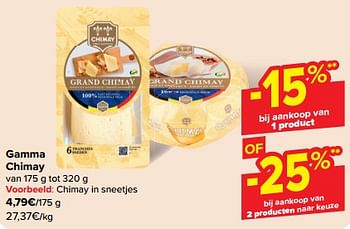 Promoties Chimay in sneetjes - Chimay - Geldig van 15/05/2024 tot 27/05/2024 bij Carrefour