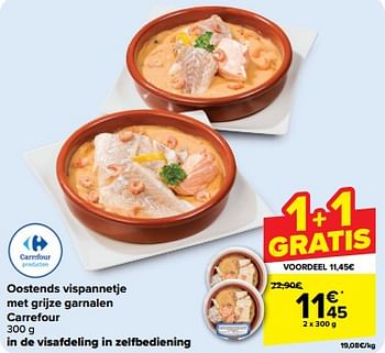 Promoties Oostends vispannetje met grijze garnalen carrefour - Huismerk - Carrefour  - Geldig van 15/05/2024 tot 27/05/2024 bij Carrefour