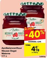 Promoties Aardbeienconfituur nieuwe oogst materne - Materne - Geldig van 15/05/2024 tot 27/05/2024 bij Carrefour
