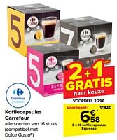 Promoties Koffiecapsules espresso - Huismerk - Carrefour  - Geldig van 15/05/2024 tot 27/05/2024 bij Carrefour