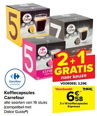 Koffiecapsules espresso-Huismerk - Carrefour 