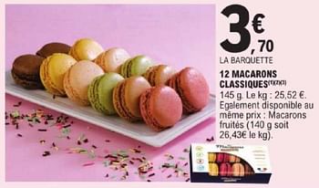 Promotions 12 macarons classiques - Produit Maison - E.Leclerc - Valide de 14/05/2024 à 25/05/2024 chez E.Leclerc