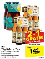 Promoties Bier tripel lefort en ypra - TRipel Karmeliet - Geldig van 15/05/2024 tot 27/05/2024 bij Carrefour