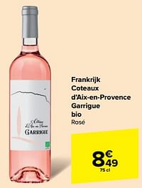 Coteaux d`aix en provence garrigue bio rosé-Rosé wijnen