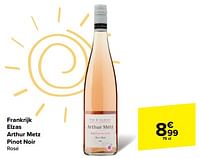 Promoties Elzas arthur metz pinot noir rosé - Rosé wijnen - Geldig van 15/05/2024 tot 27/05/2024 bij Carrefour