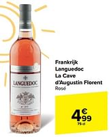 Promoties Languedoc la cave d`augustin florent rosé - Rosé wijnen - Geldig van 15/05/2024 tot 27/05/2024 bij Carrefour