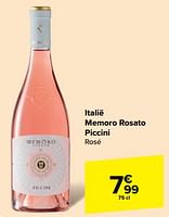 Promoties Memoro rosato piccini rosé - Rosé wijnen - Geldig van 15/05/2024 tot 27/05/2024 bij Carrefour