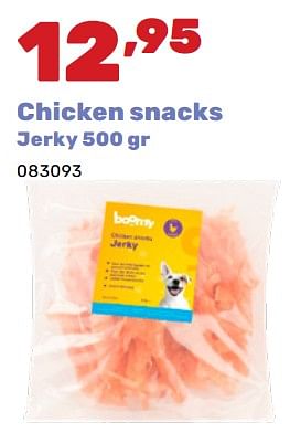 Promotions Chicken snacks jerky - Boomy - Valide de 06/05/2024 à 22/06/2024 chez Happyland