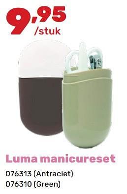 Promotions Luma manicureset - Produit maison - Happyland - Valide de 06/05/2024 à 22/06/2024 chez Happyland