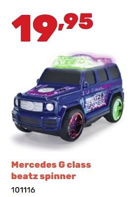 Promoties Mercedes g class beatz spinner - Dickie Toys Construction - Geldig van 06/05/2024 tot 22/06/2024 bij Happyland