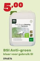 Promoties Bsi anti groen klaar voor gebruik - BSI - Geldig van 06/05/2024 tot 22/06/2024 bij Happyland