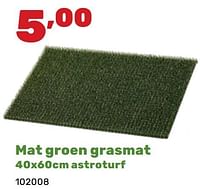 Promoties Mat groen grasmat - Huismerk - Happyland - Geldig van 06/05/2024 tot 22/06/2024 bij Happyland