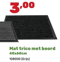 Promoties Mat trico met boord - Huismerk - Happyland - Geldig van 06/05/2024 tot 22/06/2024 bij Happyland