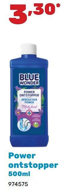 Promoties Power ontstopper - Blue Wonder - Geldig van 06/05/2024 tot 22/06/2024 bij Happyland