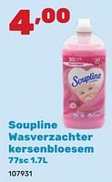 Promoties Soupline wasverzachter kersenbloesem - Soupline - Geldig van 06/05/2024 tot 22/06/2024 bij Happyland